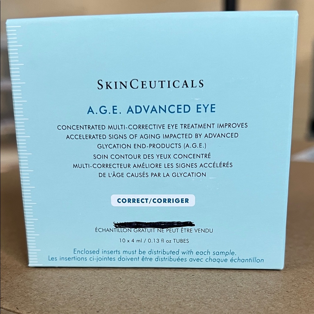 SkinCeuticals A.G.E. Advanced Eye Light Blue Box